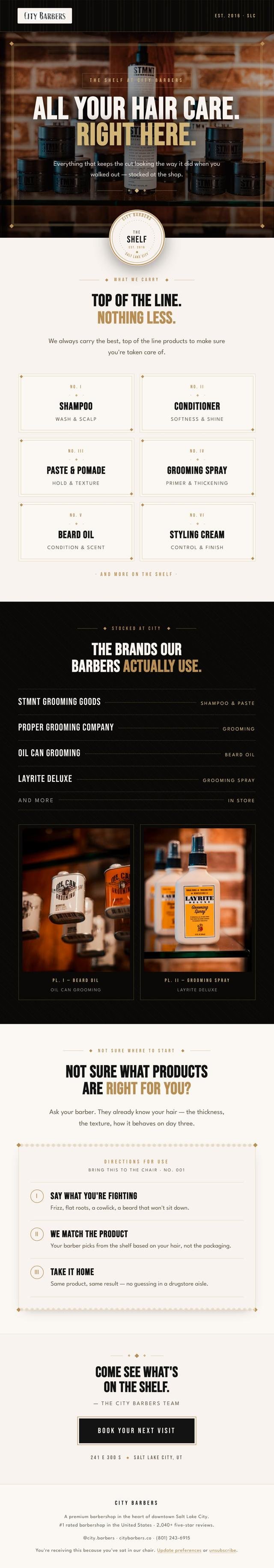 City Barbers email